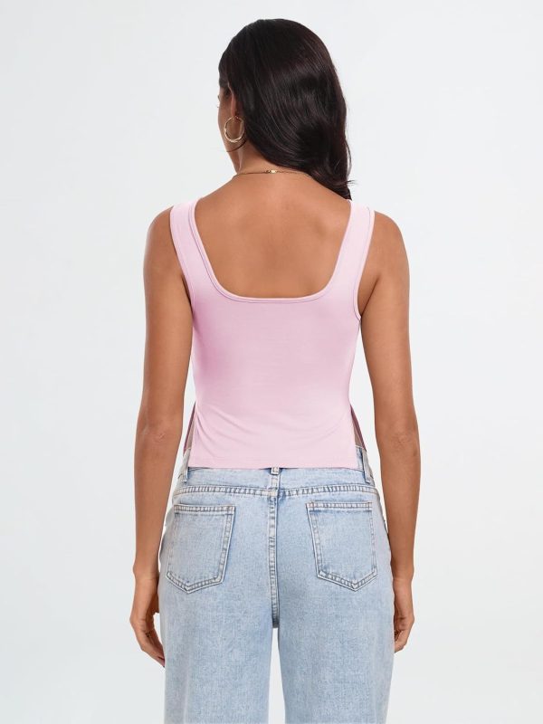 Trendy Queen Womens Going Out Crop Tops Backless Tank Tops Summer Y2k Teen Girls Basics Cute Clothes - Image 5