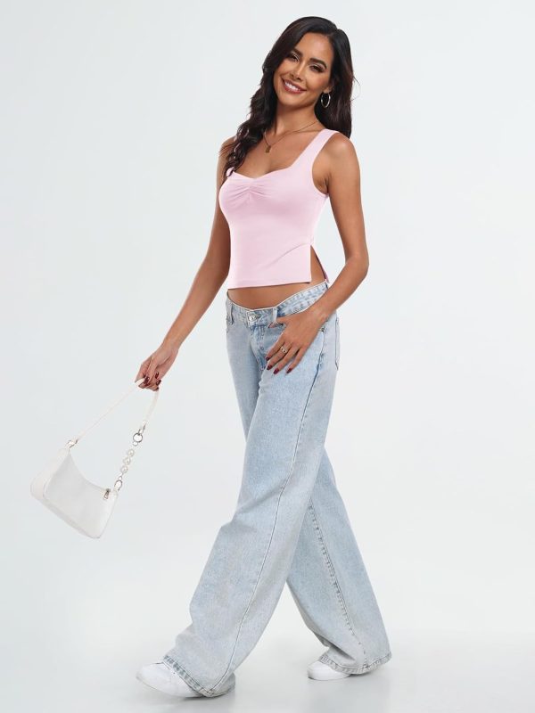 Trendy Queen Womens Going Out Crop Tops Backless Tank Tops Summer Y2k Teen Girls Basics Cute Clothes - Image 6