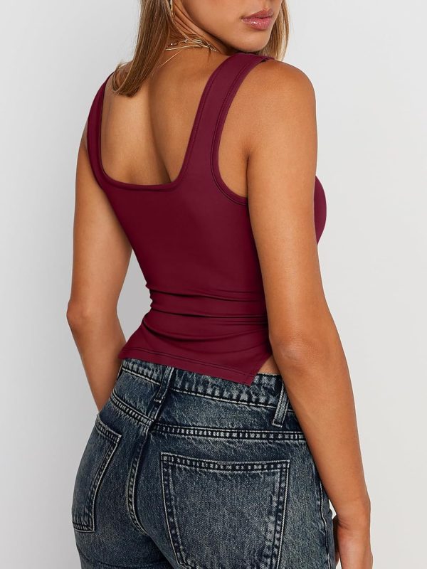 Trendy Queen Womens Going Out Crop Tops Backless Tank Tops Summer Y2k Teen Girls Basics Cute Clothes - Image 20