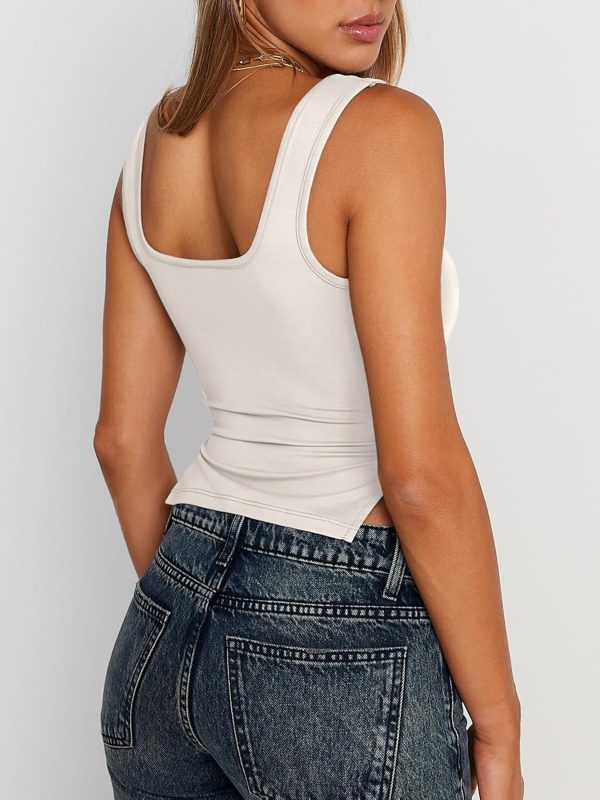 Trendy Queen Womens Going Out Crop Tops Backless Tank Tops Summer Y2k Teen Girls Basics Cute Clothes - Image 63