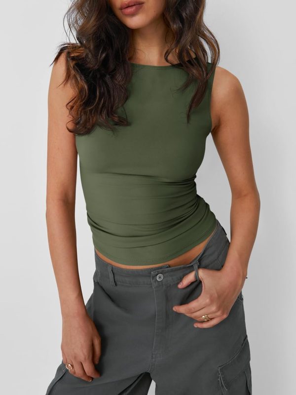 Trendy Queen Women Going Out Summer Tank Tops Spring Casual Basic Cute 2025 Sleeveless Shirt Vacation Fashion Outfit Clothes - Image 23