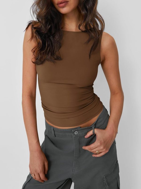 Trendy Queen Women Going Out Summer Tank Tops Spring Casual Basic Cute 2025 Sleeveless Shirt Vacation Fashion Outfit Clothes - Image 33