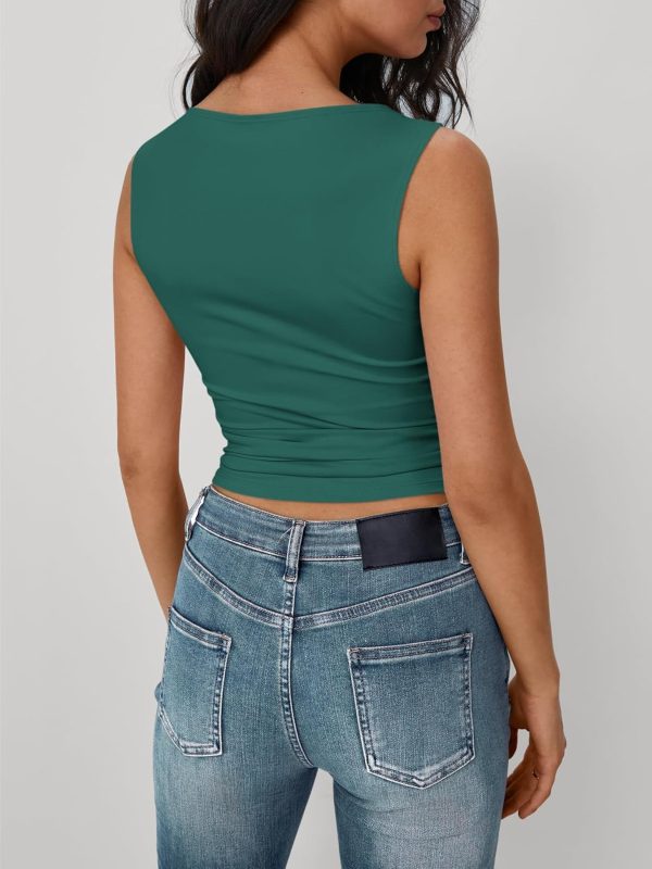 Trendy Queen Women Going Out Summer Tank Tops Spring Casual Basic Cute 2025 Sleeveless Shirt Vacation Fashion Outfit Clothes - Image 40
