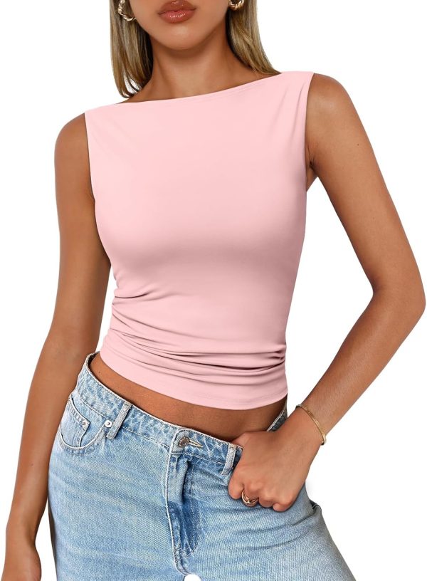 Trendy Queen Women Going Out Summer Tank Tops Spring Casual Basic Cute 2025 Sleeveless Shirt Vacation Fashion Outfit Clothes - Image 69