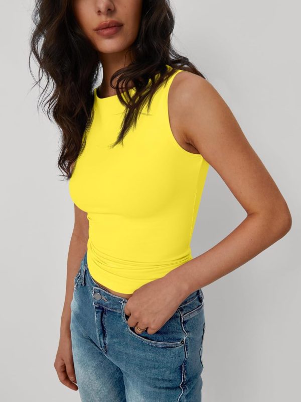 Trendy Queen Women Going Out Summer Tank Tops Spring Casual Basic Cute 2025 Sleeveless Shirt Vacation Fashion Outfit Clothes - Image 86