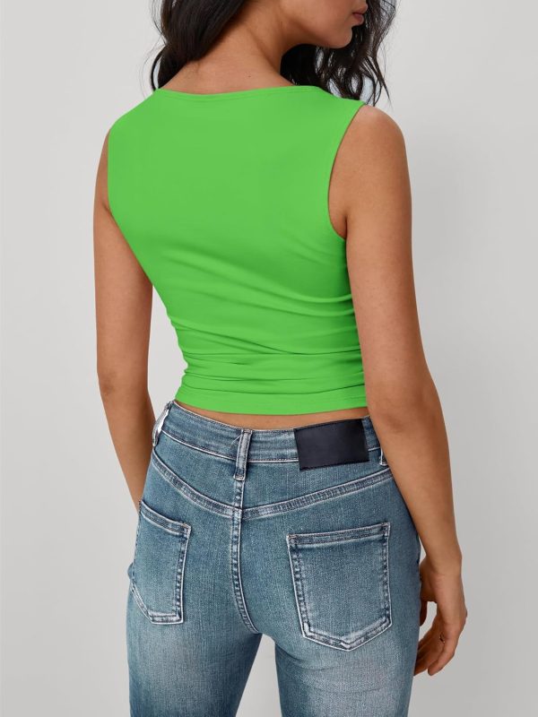 Trendy Queen Women Going Out Summer Tank Tops Spring Casual Basic Cute 2025 Sleeveless Shirt Vacation Fashion Outfit Clothes - Image 92